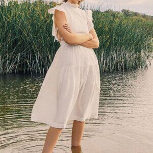 Urban Outfitters White Midi Dress